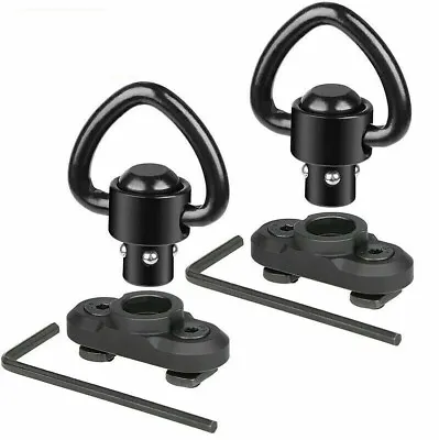 1PC M-LOK MLOK Quick Release Sling Mount Push Button QD Sling Swivel Adaptor Hot • £4.79