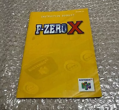 F- Zero X Instruction Manual Only (Nintendo 64 N64) • $23.88