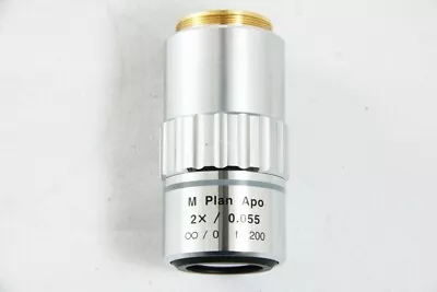 [Clean Glass] Mitutoyo M Plan APO 2X 0.055 ∞/0 F=200 Microscope Objective #2723 • $663.09