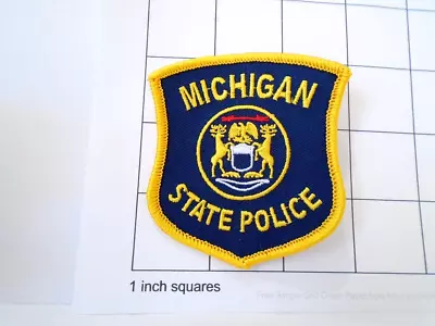 Michigan State Police -- Police Embroidered Badge Size Patch 3  -  New • $5.25