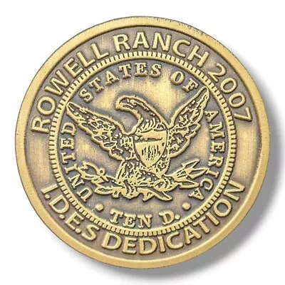 E Clampus Vitus ECV Rowell Ranch 2007 I.D.E.S Dedication USA Ten D Pin • $39.99