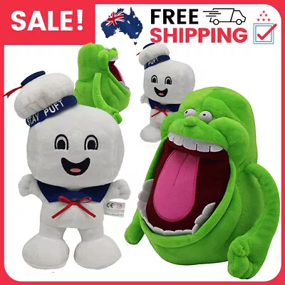 Ghostbusters Plush Toys Marshmallow Man/Slimer Green Ghost Doll Kids Gift • $15.49