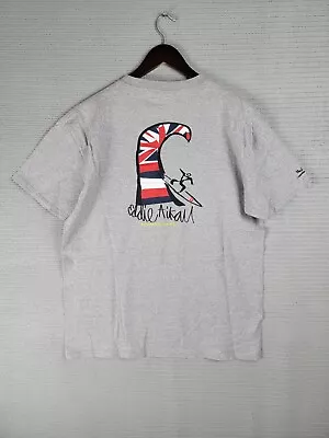 Quiksilver Eddie Aikau T-shirt Size Large Big Wave Hawaii Waimea Bay Surf • $38.24