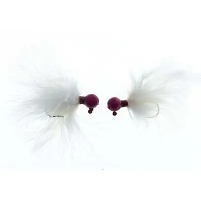 Better Baits Hand-Tied Marabou Jigs 1/4 Oz Pink/White Qty 2 • $1.75