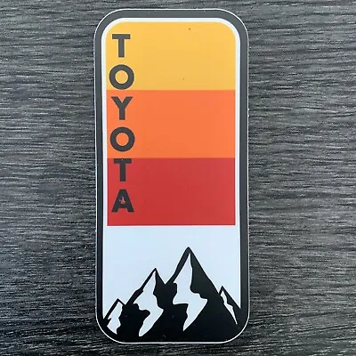 Toyota Mtn Stripes Sticker Decal 4x4 Tacoma Tundra 4Runner Land FJ Cruiser SR5 • $7