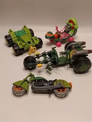 Lot Of Vintage Playmates Teenage Mutant Ninja Turtles Vehicles- SEE PICTURES • $15