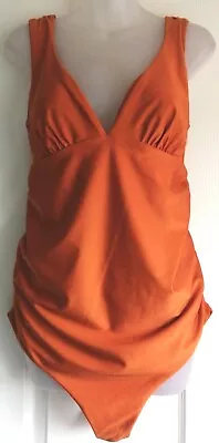  Maternity Burnt Orange Swimsuit Size 14 (new) • £12.99