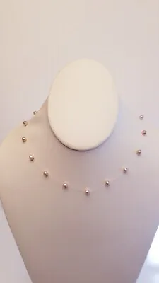 Honora Pearls 18  Pink Floating Micro Cord Necklace QVC • £77.13