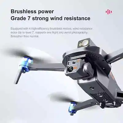 $168 • Buy 5G Brushless WiFi GPS Drones With HD Dual 4K Camera Obstacle Avoidance RC Drone