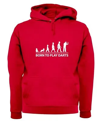 Born To Play Darts - Adult Hoodie / Sweater - Player Board Dart Pub Van Gerwen • £24.95