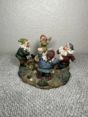 $20 • Buy YANKEE CANDLE GARDEN GNOMES TEALIGHT CANDLE HOLDER Surrounding Campfire