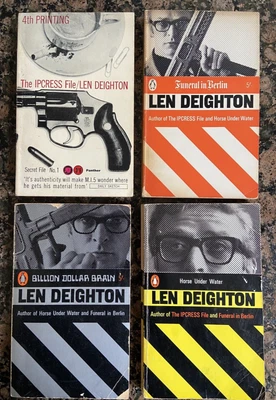 £31.50 • Buy Len Deighton | 4 X Vintage Paperbacks | Incl. IPCRESS File 4th Printing | 1960s