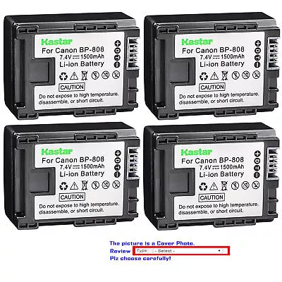 BP-808 CG-800 Battery For Canon VIXIA HF S21 HF S30 HF S100 HF S200 HF10 • $26.99