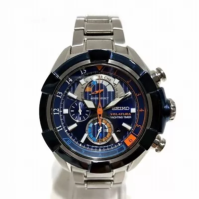 Seiko Velatura Yachting Timer 7T84-0Ae0 Quartz Chronograph Watch Men'S • $446.82