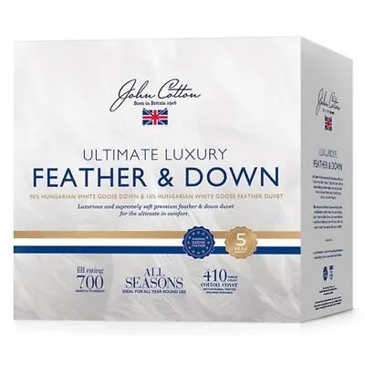 John Cotton Luxury 90/10 Hungarian Goose Down All Seasons Quilt • $472.48