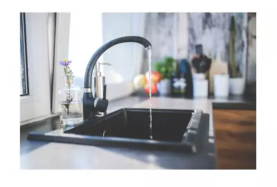 £38.99 • Buy Black Kitchen Tap Swivel Spout 360` Mixer Granite Effect Sink Faucet