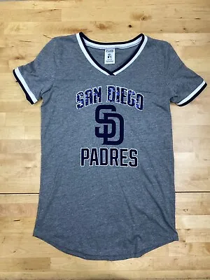 PINK Victorias Secret San Diego Padres XS Gray V Neck Casual Sports #7053 • $19.99