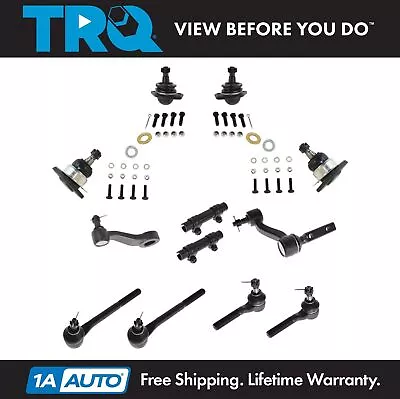 TRQ Steering Suspension 12pc Kit Ball Joint Tie Rod Drag Link Idler Arm For S10 • $123.95