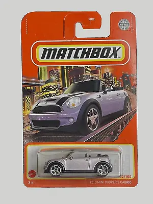 Matchbox 2021 MBX Team Mini 52/100 Purple 2010 Mini Cooper S Cabrio • $9.99