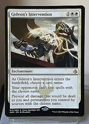 GIDEON'S INTERVENTION - MtG Amonkhet - Rare - MINT  • £1.80