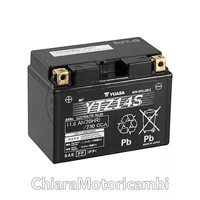 Original Honda Africa Twin 1000 2016-2017 Yuasa Ytz14s 12v 11.8ah Battery  • £95.38