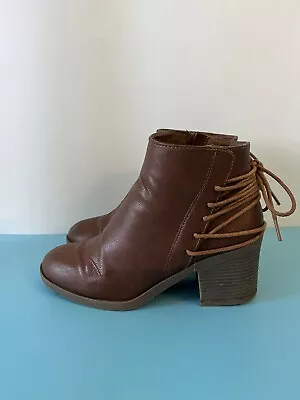 Bamboo Women's Zipper Mid-Heel Ankle Boots Size 6 • $19