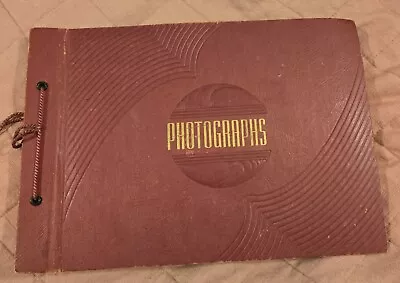 Orig Vtg Photo Album-Nice Variety 1920s-1940s  • $20