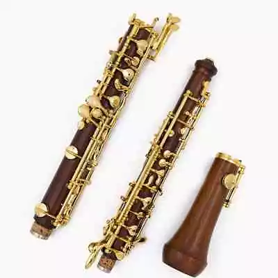 C Key Professional Bass Clarinet Ebony Mahogany Silver And Gold Plated Keys • $700