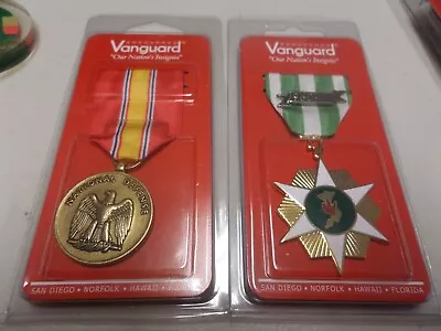4 Vanguard Military Medals Full Size- U.S Navy Expeditionaryetc. • $9