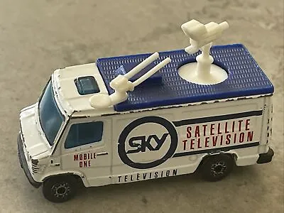 MATCHBOX MERCEDES BENZ SKY TV TRUCK Van Car Diecast Mattel • £3.80