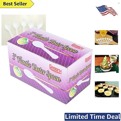 Disposable Mini Spoons - 400 Pack - Ideal For Ice Cream & Dessert Tasting • $27.99