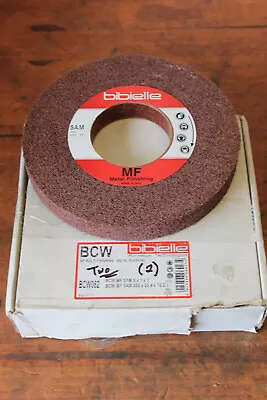 NEW Pair Of 2 8  X 1  X 3  Convolute Metal Finishing Wheel 5AM | Bibielle BCW082 • $79.97