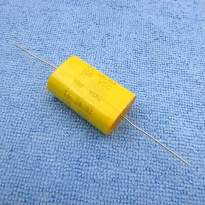 Qty 1  24uF 100V Axial Film Speaker Crossover Subwoofer Capacitor • $6.95