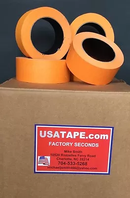 32 Rolls 1 1/2  X 60 Yrds Orange Automotive Painters Masking Tape BODYSHOP • $94