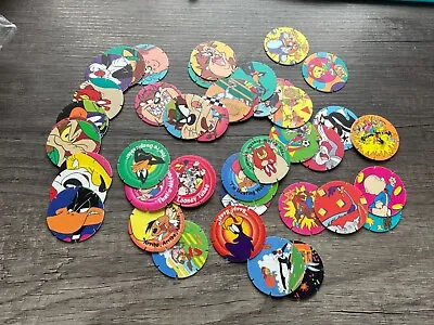 Vintage WALKERS Looney Tunes Tazos 1996 Spares Complete Your Collection • £3
