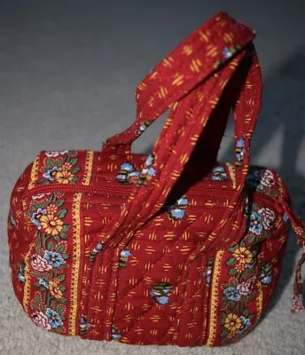 Vera Bradley MINIATURE Duffel Handbag Teeny Mini Doll Child Blue Toile RED- NEW! • $29.99