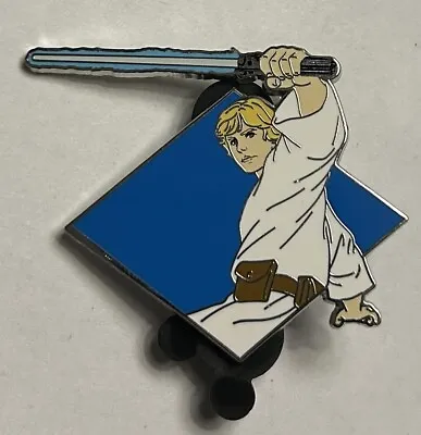 Disney - Star Wars - Luke Skywalker Lightsaber - Blue Background Pin Spotlight • $9.99