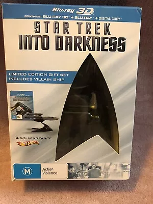 Star Trek Into Darkness Limited Edition Gift Set Inc Villain Ship Blu Ray 2d+3d • $39