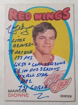 ☆signed Marcel Dionne《rc》☆1971~72 Opc #133 ☆seven (7) Inscriptions!!☆ Vgex • $159.99