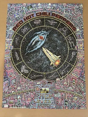 Red Hot Chili Peppers London July 21 2023 Emek Show Edition Rainbow Foil Poster • £265.04