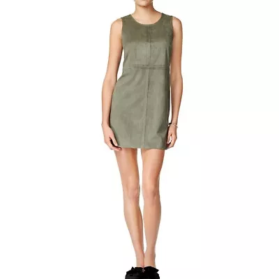 KENSIE NEW Women's Green Faux-suede Scoop-neck Mini Shift Dress M TEDO • $14.99