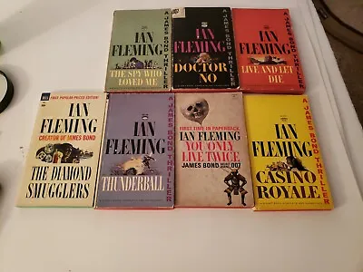  IAN FLEMING JAMES BOND OO7 Dell/SIGNET 7 PAPERBACK BOOK LOT  • $59