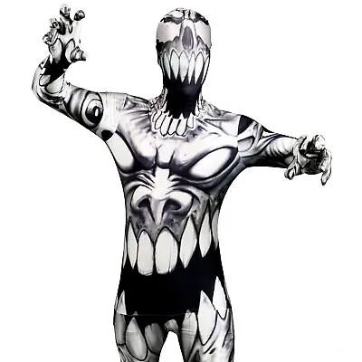 Adult The Mouth Monster Morphsuit Mens Scary Cheap Halloween Costume • $26.95