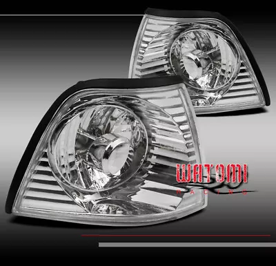 92-98 Bmw E36 3 Series 4dr Sedan Corner Signal Parking Lights Lamp Clear Crystal • $24.95
