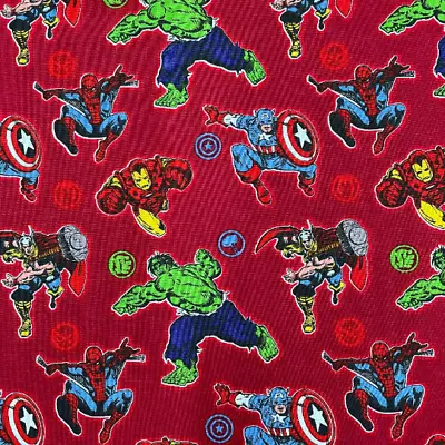 $10.98 • Buy Marvel Fury Comic Avengers By Camelot Fabrics Cotton 1 Yard Cotton Fabric Precut