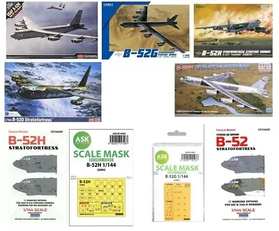 Academy G.W.H Minicraft 1/144 USAFB-52D B-52G B-52H Stratofortress Model Kit Lot • $210.82