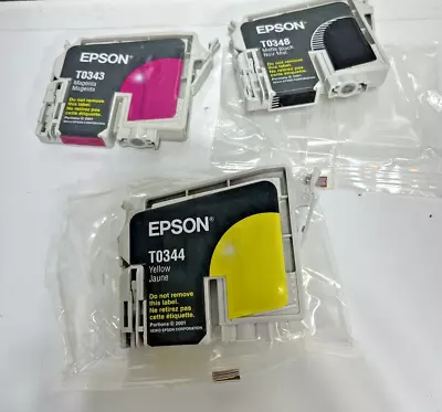 Lot Of 3 Epson Ink Cartridges • $21.98