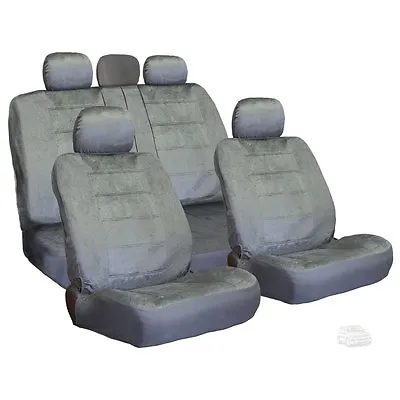 For VW New Semi Custom Grey Velour Car Truck Seat Covers Full Set • $44.76