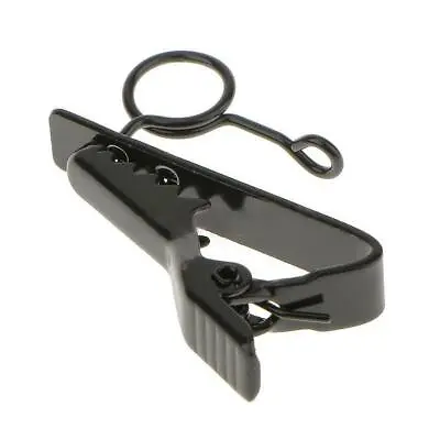 2Pcs Black Mic Lapel Tie Clip For Lavalier Sennheiser ME2-Replacement • £1.66