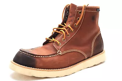 Eastland Lumber Up Boots Moc Toe Leather Brown Ombre Hiking Casual Mens Sz 10 D • $38.99